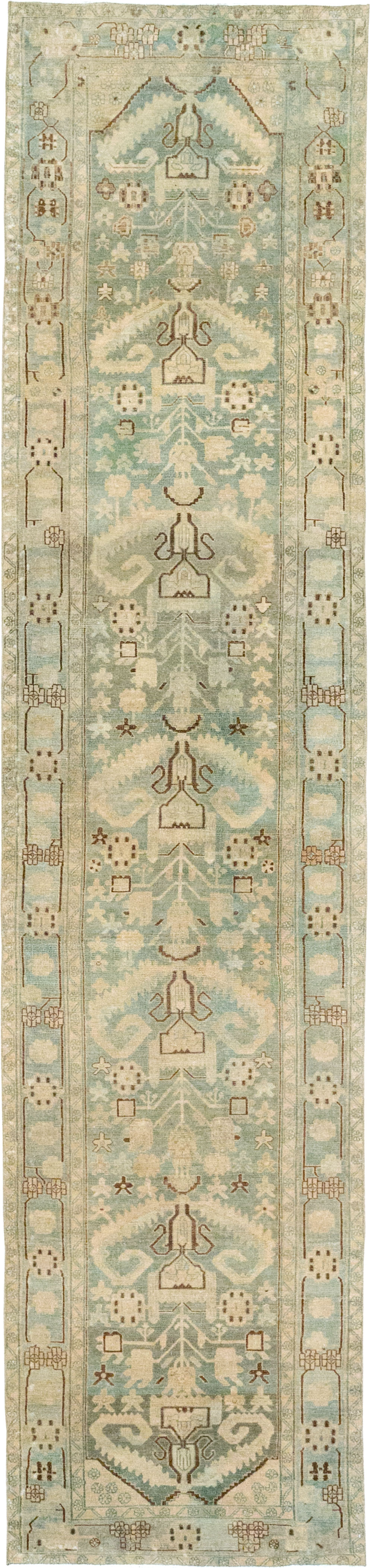 Vintage Persian Malayer Long Runner, No.32687 - Gss