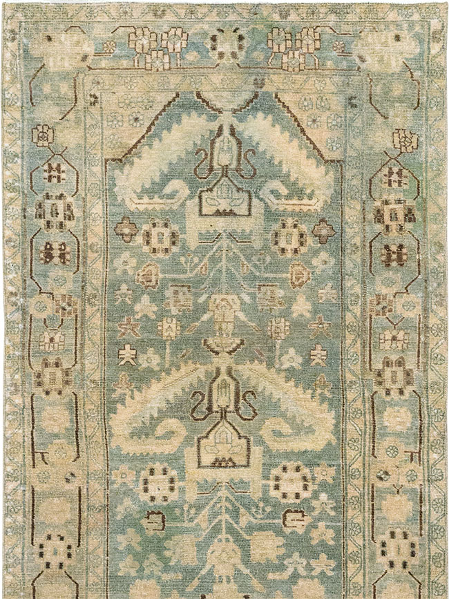 Vintage Persian Malayer Long Runner, No.32687 - Gss