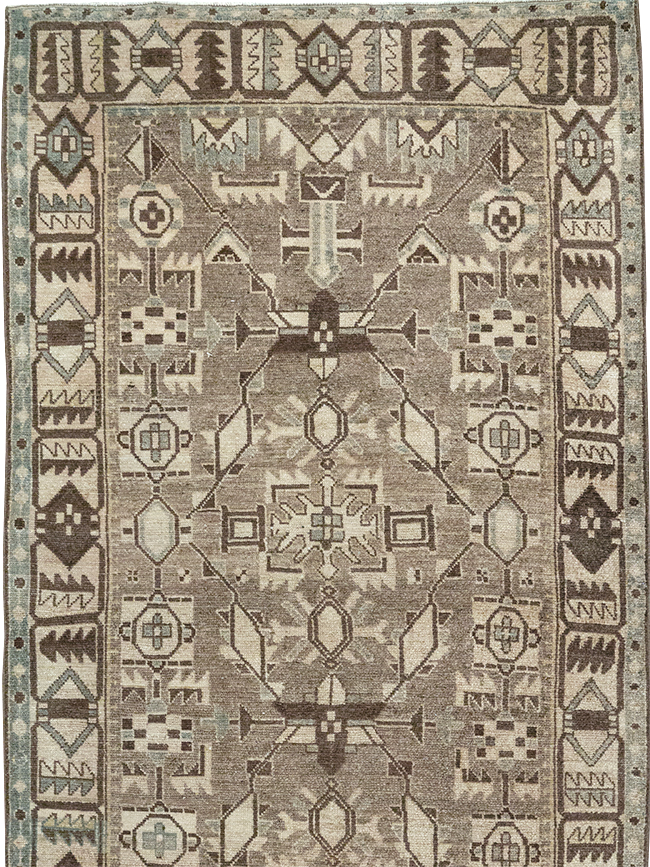 Vintage Persian Malayer Runner, No.32690 - Gss