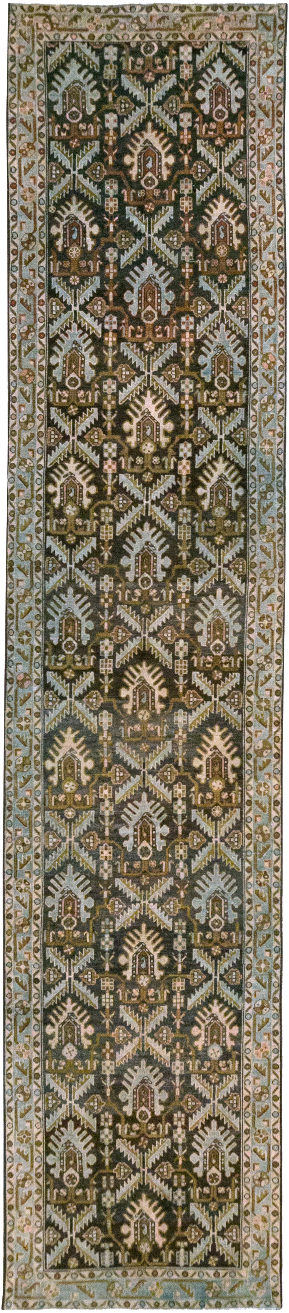 Vintage Persian Malayer Long Runner, No.32692 - Gss