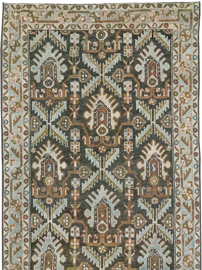 Vintage Persian Malayer Long Runner, No.32692 - Gss