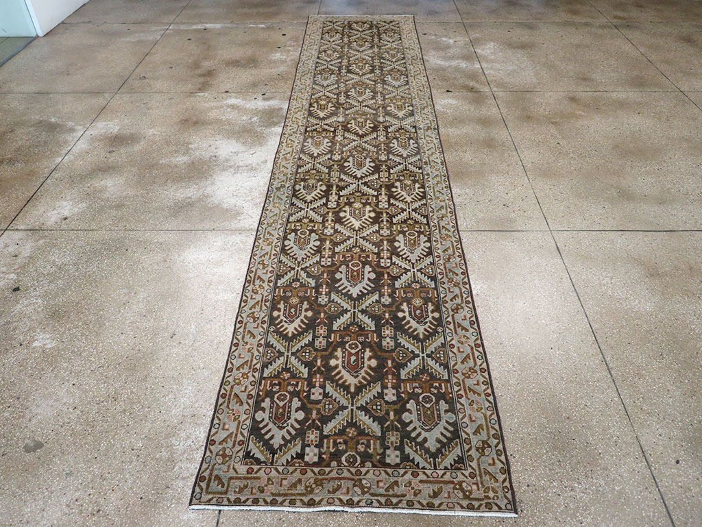Vintage Persian Malayer Long Runner, No.32692 - Gss