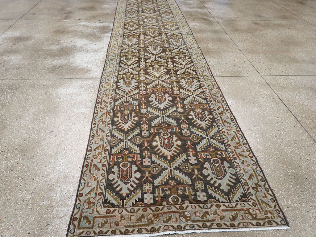 Vintage Persian Malayer Long Runner, No.32692 - Gss