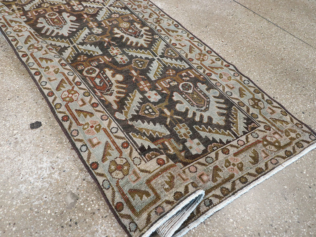 Vintage Persian Malayer Long Runner, No.32692 - Gss