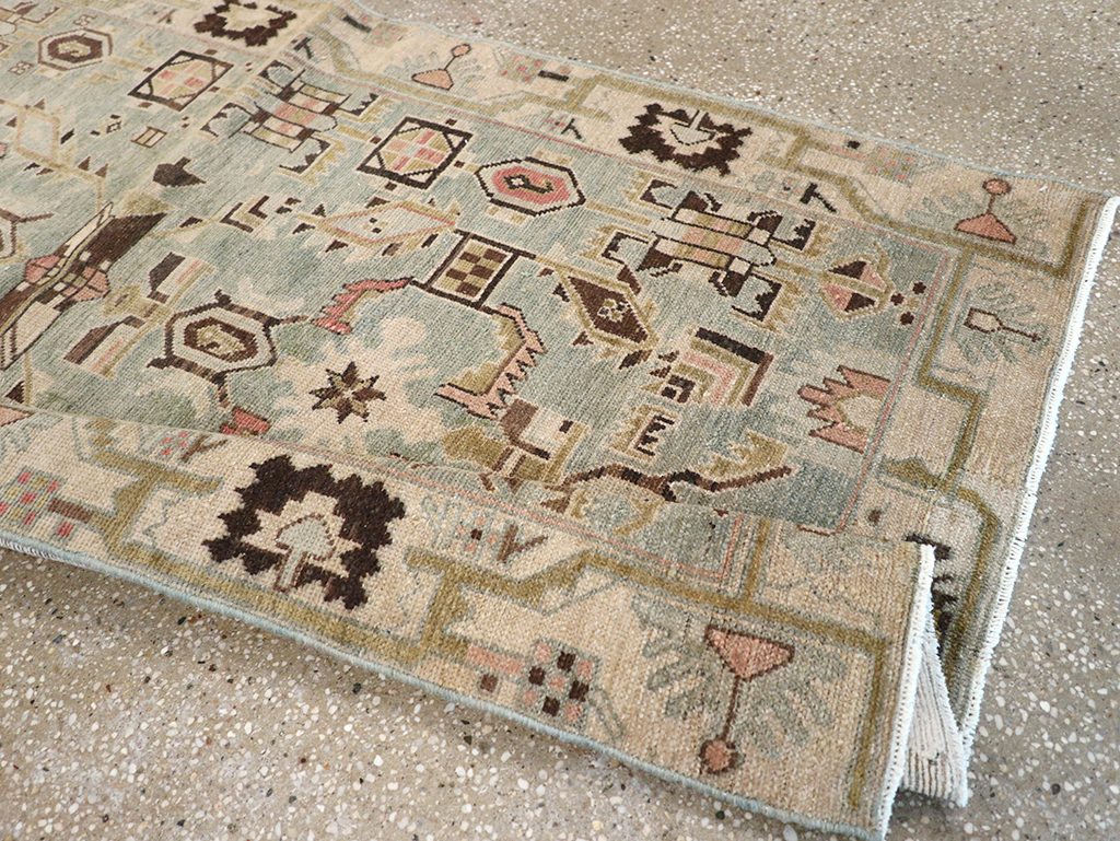 Vintage Persian Malayer Runner, No.32694 - Gss