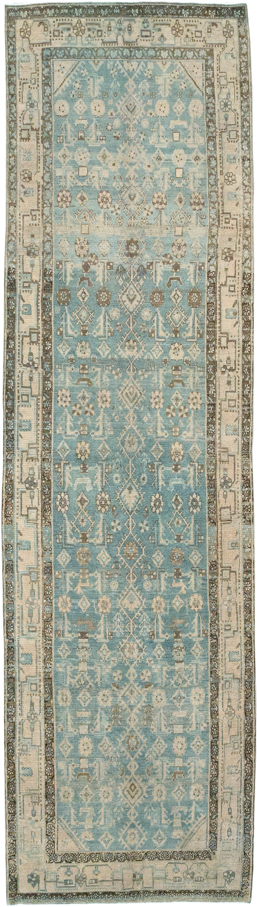 Vintage Persian Malayer Runner, No.32700 - Gss