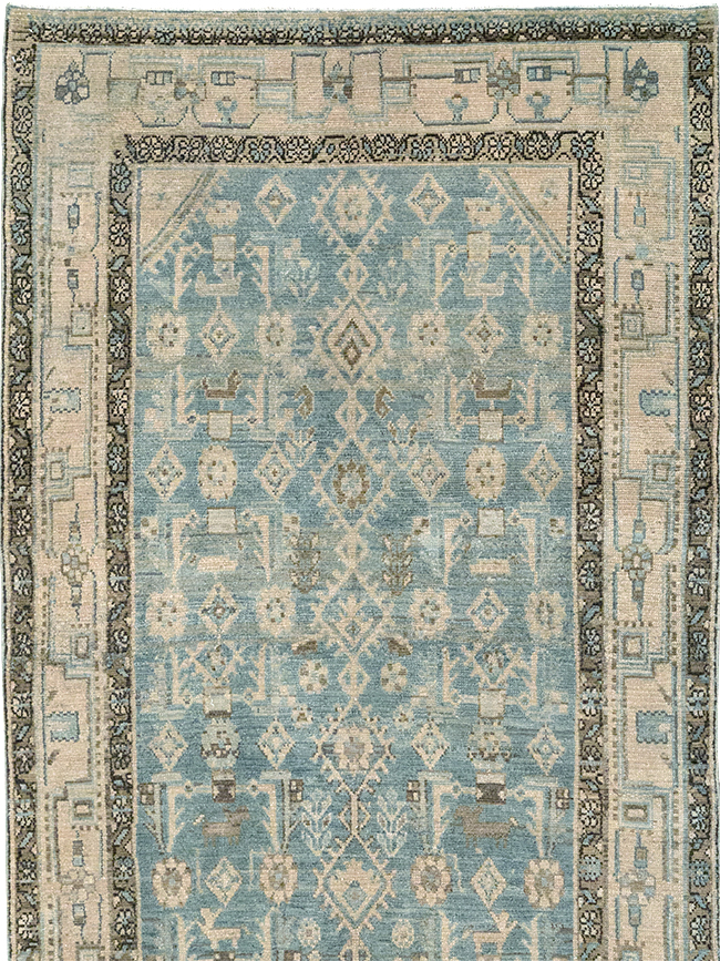 Vintage Persian Malayer Runner, No.32700 - Gss