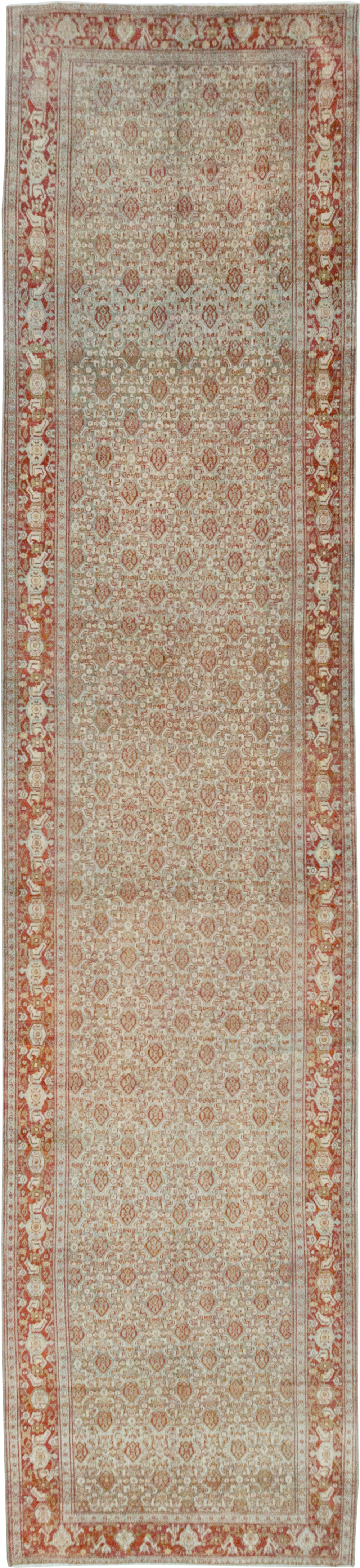 Antique Persian Malayer Long Runner, No.32704 - Gss
