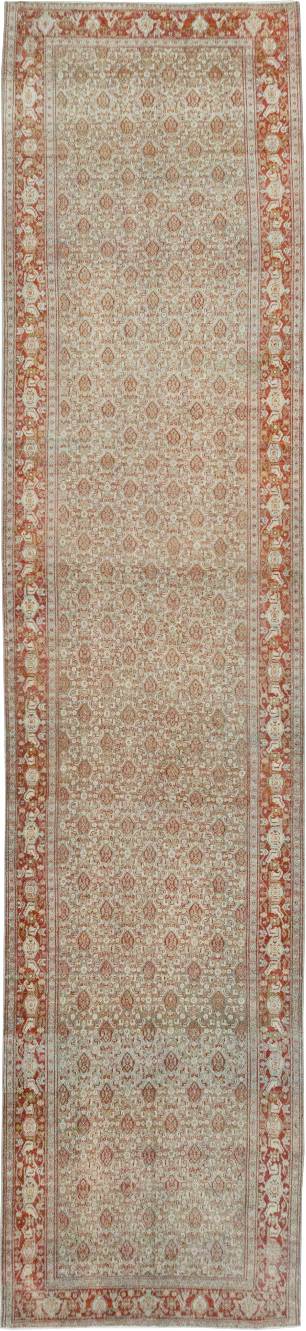 Antique Persian Malayer Long Runner, No.32704 - Gss