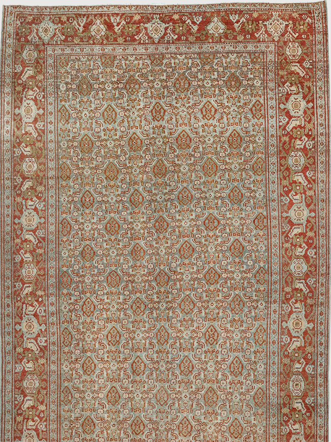 Antique Persian Malayer Long Runner, No.32704 - Gss
