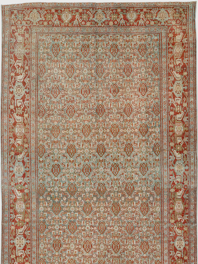 Antique Persian Malayer Long Runner, No.32704 - Gss