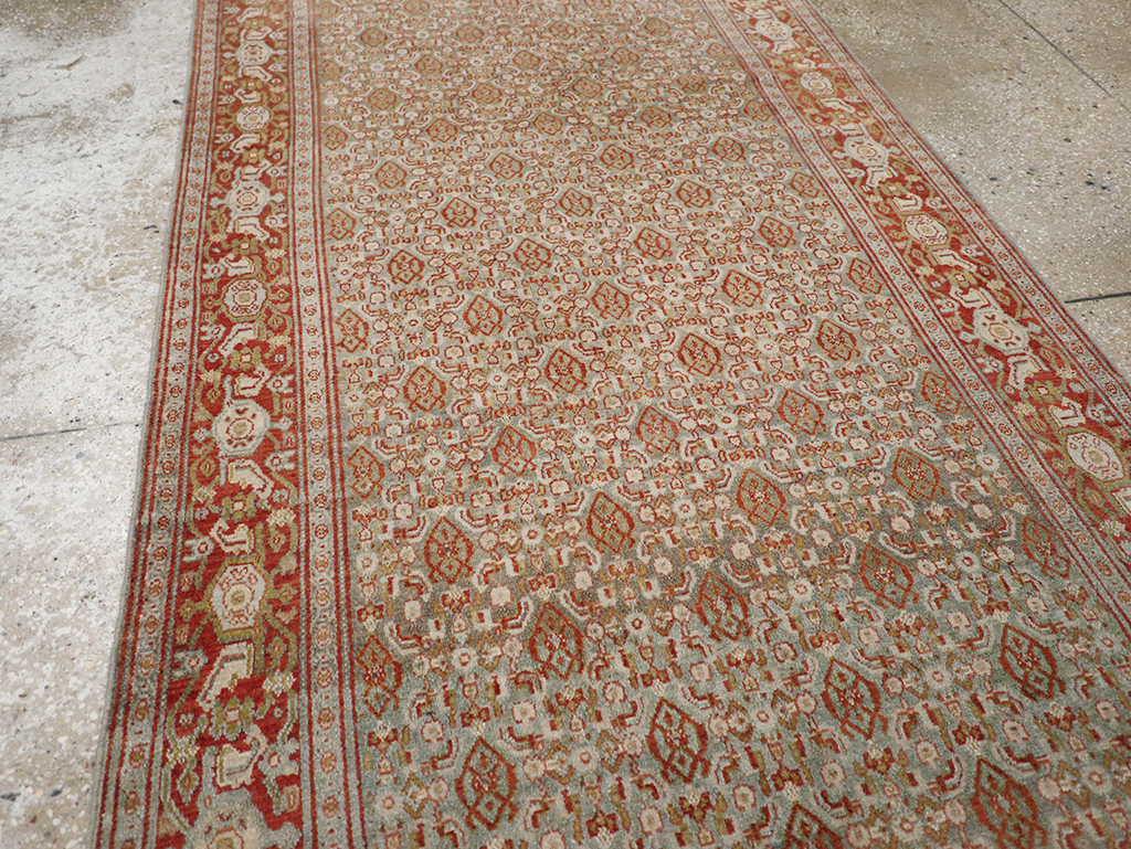 Antique Persian Malayer Long Runner, No.32704 - Gss