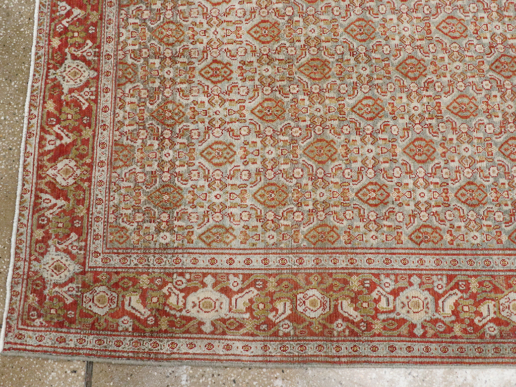 Antique Persian Malayer Long Runner, No.32704 - Gss