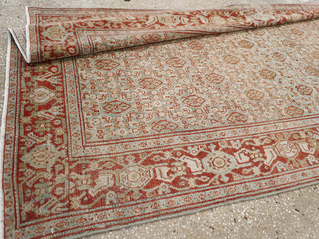 Antique Persian Malayer Long Runner, No.32704 - Gss