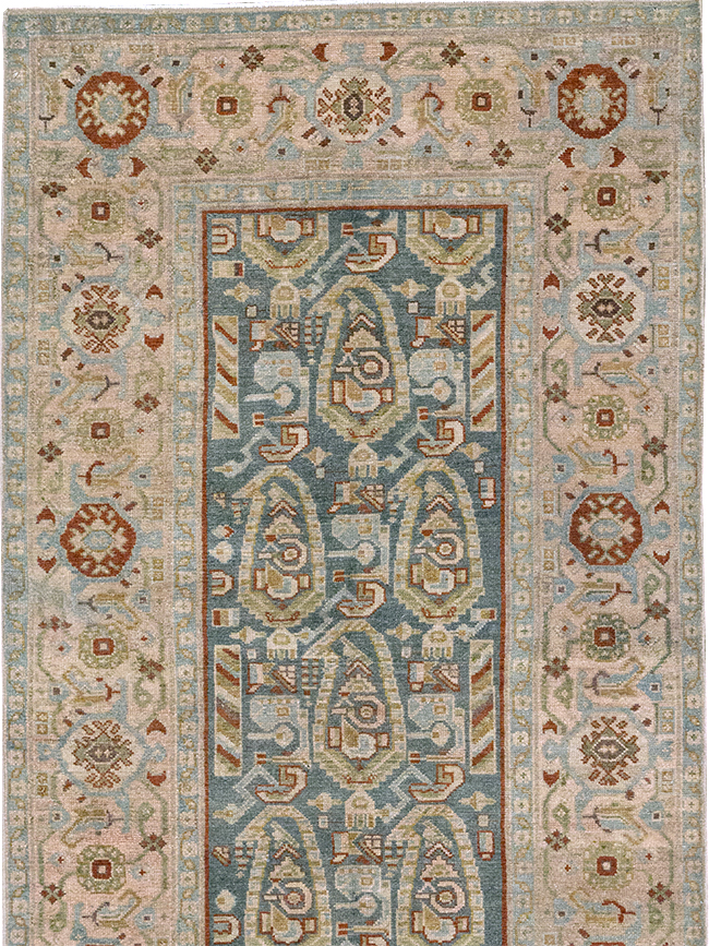 Vintage Persian Malayer Long Runner, No.32705 - Gss