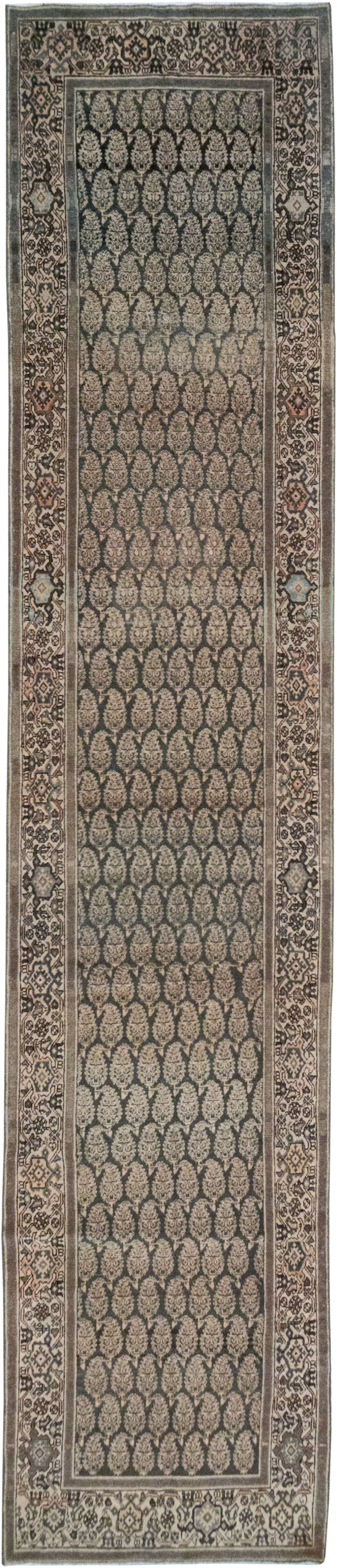 Vintage Persian Malayer Long Runner, No.32706 - Gss