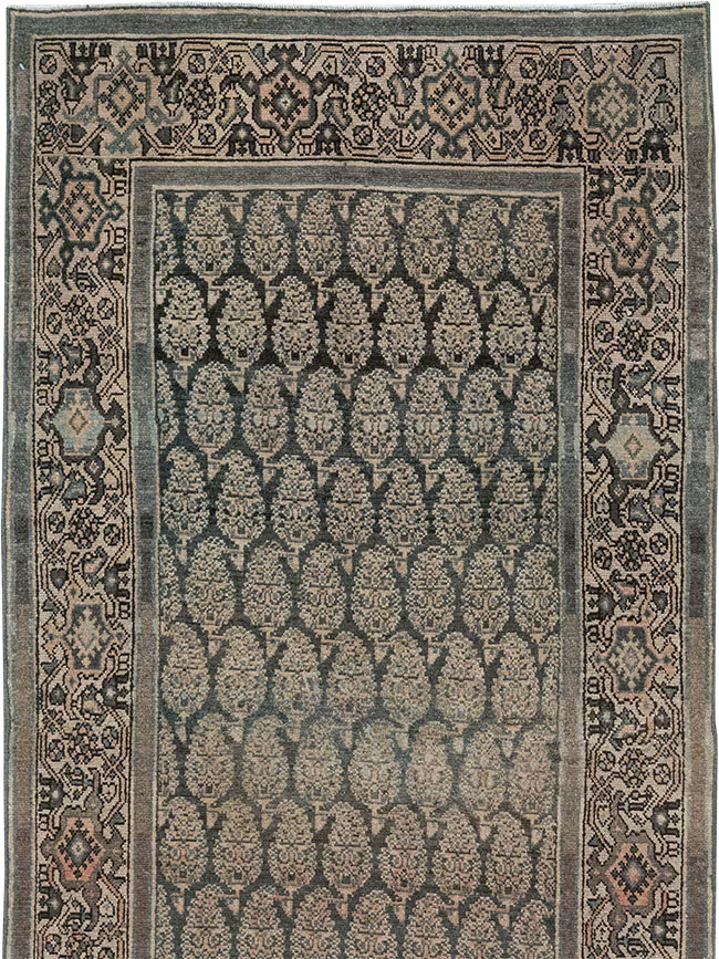 Vintage Persian Malayer Long Runner, No.32706 - Gss