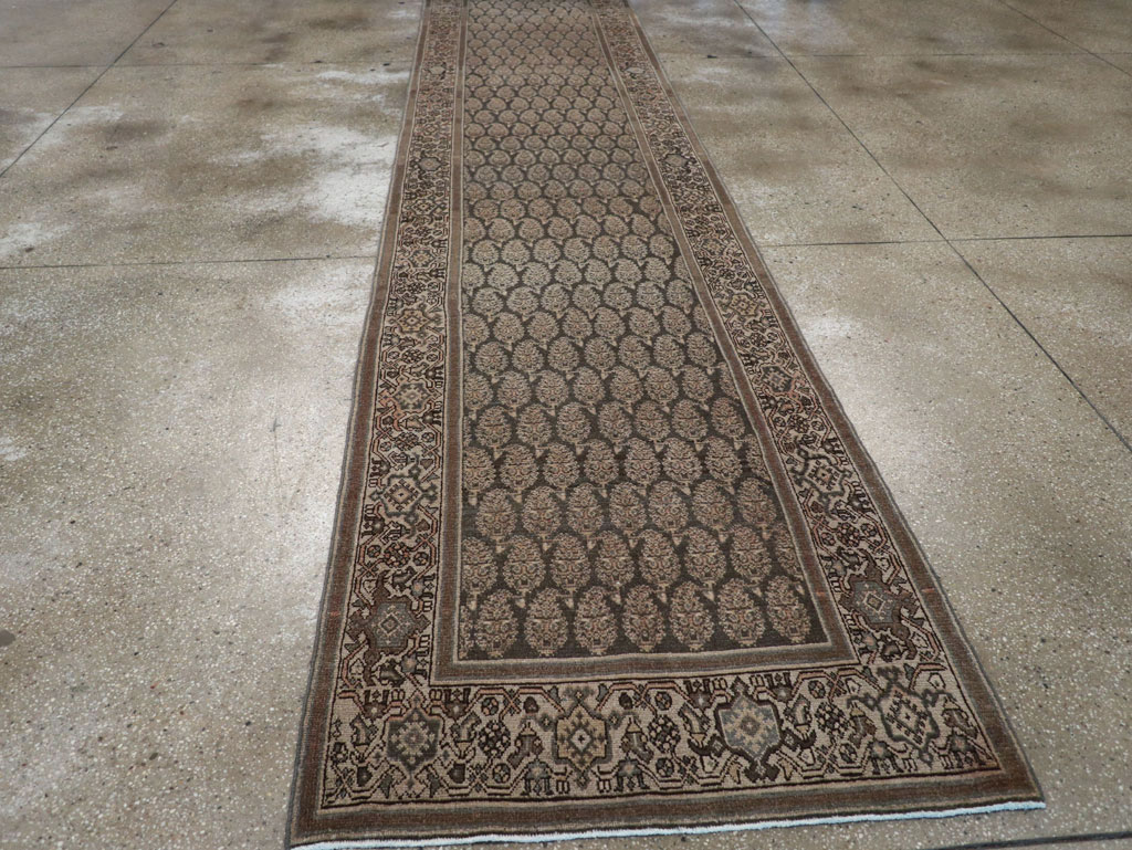 Vintage Persian Malayer Long Runner, No.32706 - Gss