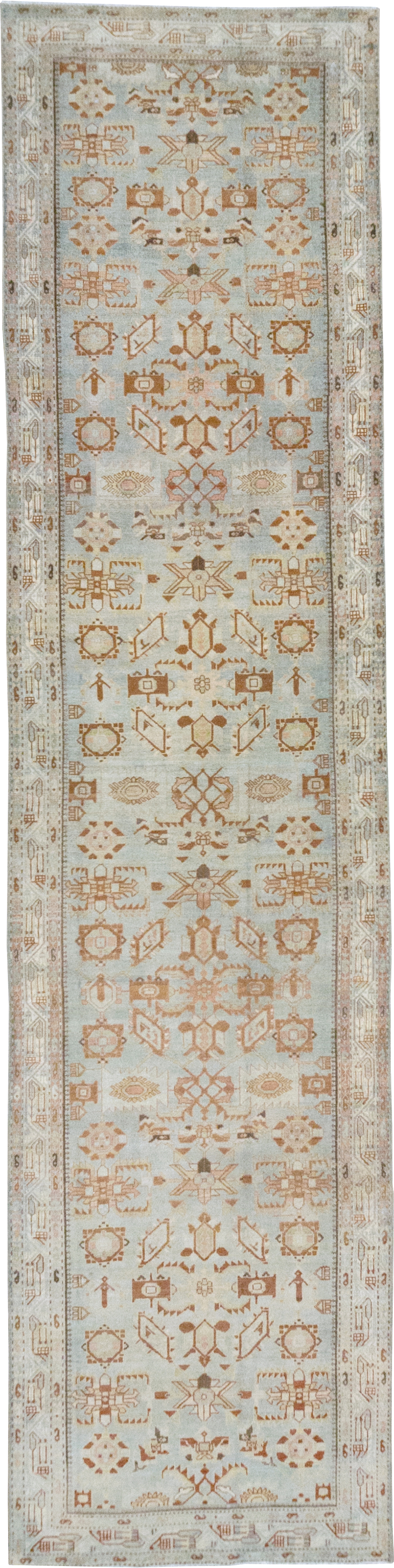 Vintage Persian Malayer Wide Gallery Runner, No.32707 - Gss