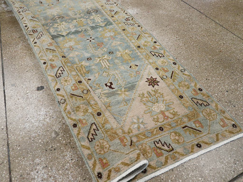 Vintage Persian Malayer Long Runner, No.32710 - Gss