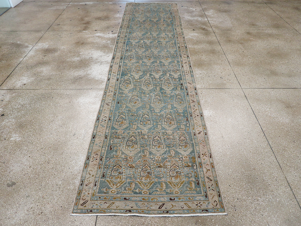 Vintage Persian Malayer Long Runner, No.32711 - Gss