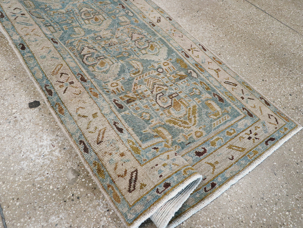 Vintage Persian Malayer Long Runner, No.32711 - Gss