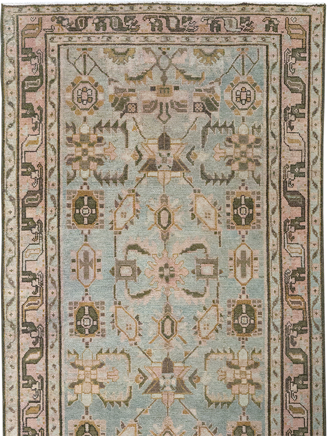 Vintage Persian Malayer Long Runner, No.32712 - Gss