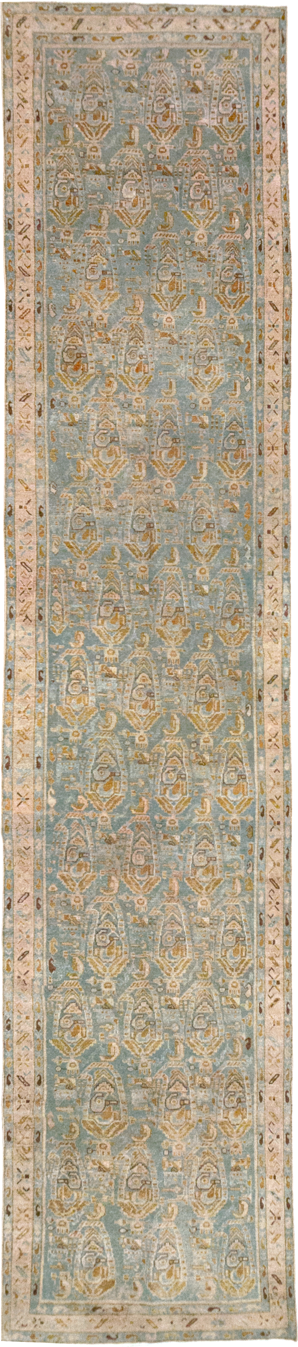 Vintage Persian Malayer Long Runner, No.32718 - Gss