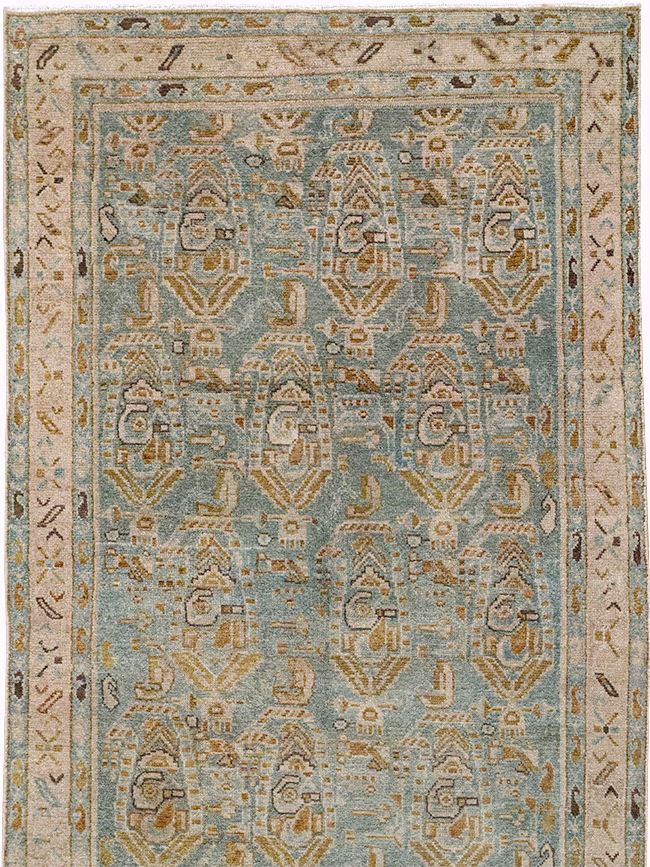 Vintage Persian Malayer Long Runner, No.32718 - Gss