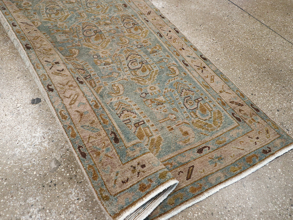 Vintage Persian Malayer Long Runner, No.32718 - Gss