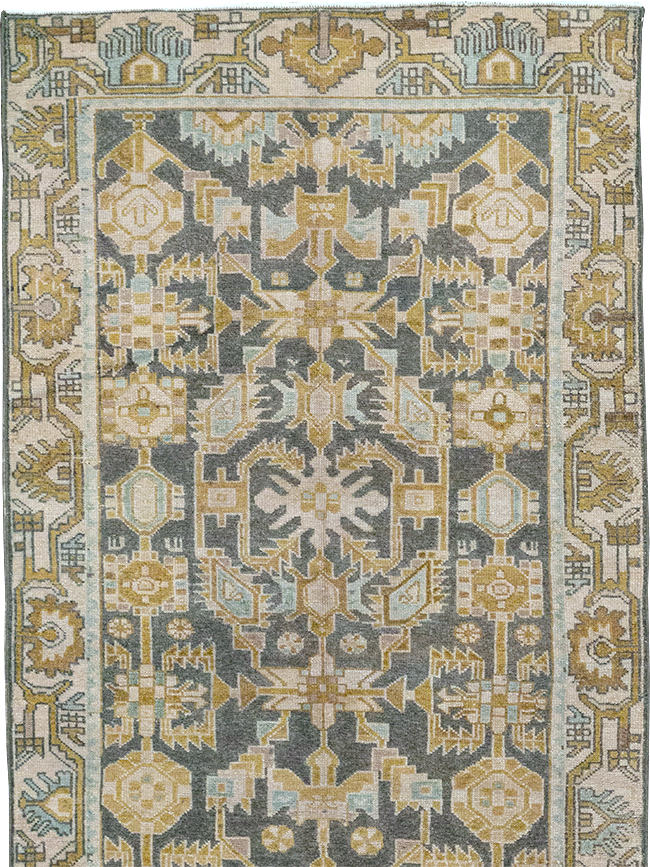 Vintage Persian Malayer Long Runner, No.32725 - Gss