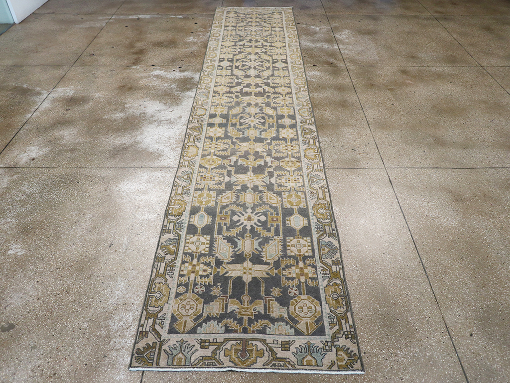Vintage Persian Malayer Long Runner, No.32725 - Gss