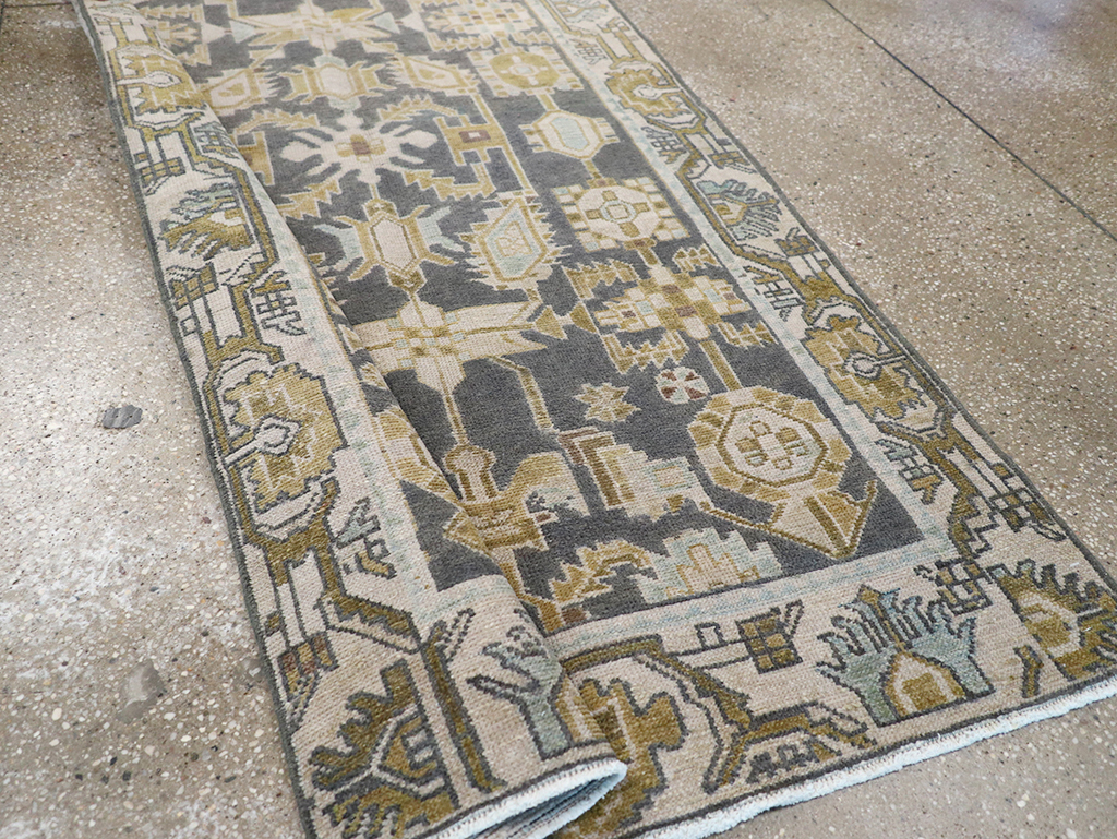 Vintage Persian Malayer Long Runner, No.32725 - Gss