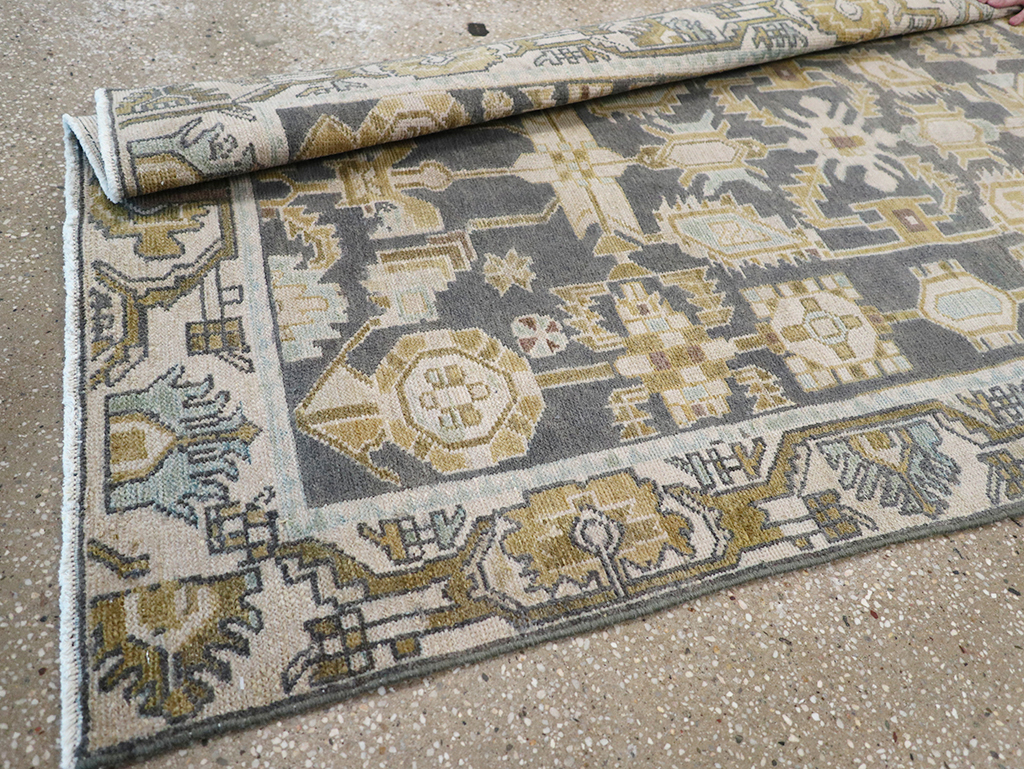Vintage Persian Malayer Long Runner, No.32725 - Gss