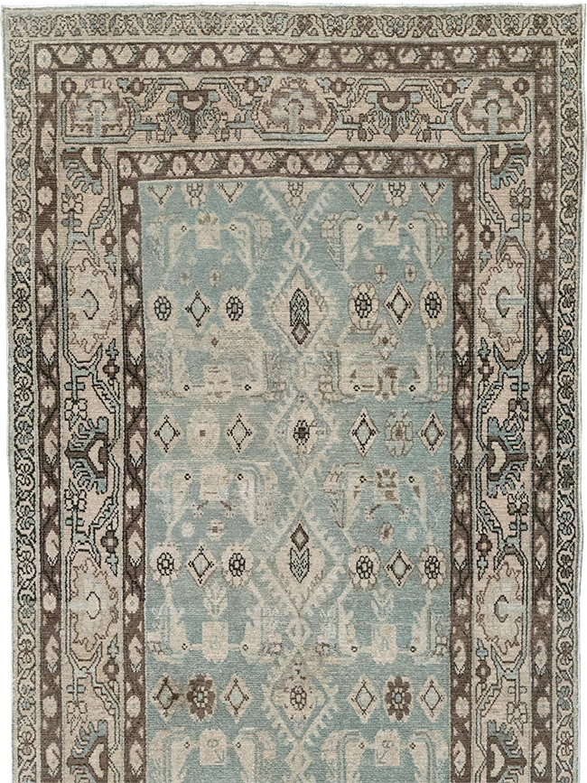Vintage Persian Malayer Long Runner, No.32731 - Gss