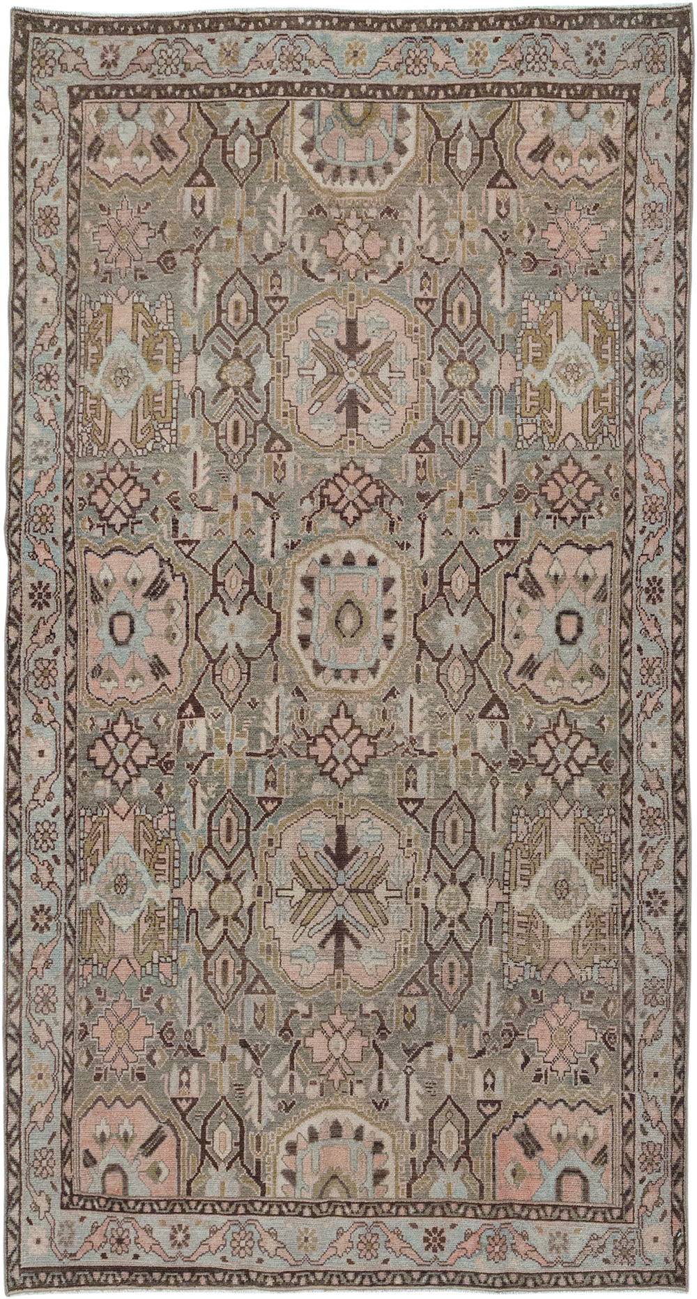 Vintage Persian Malayer Accent Rug, No.32733 - Gss