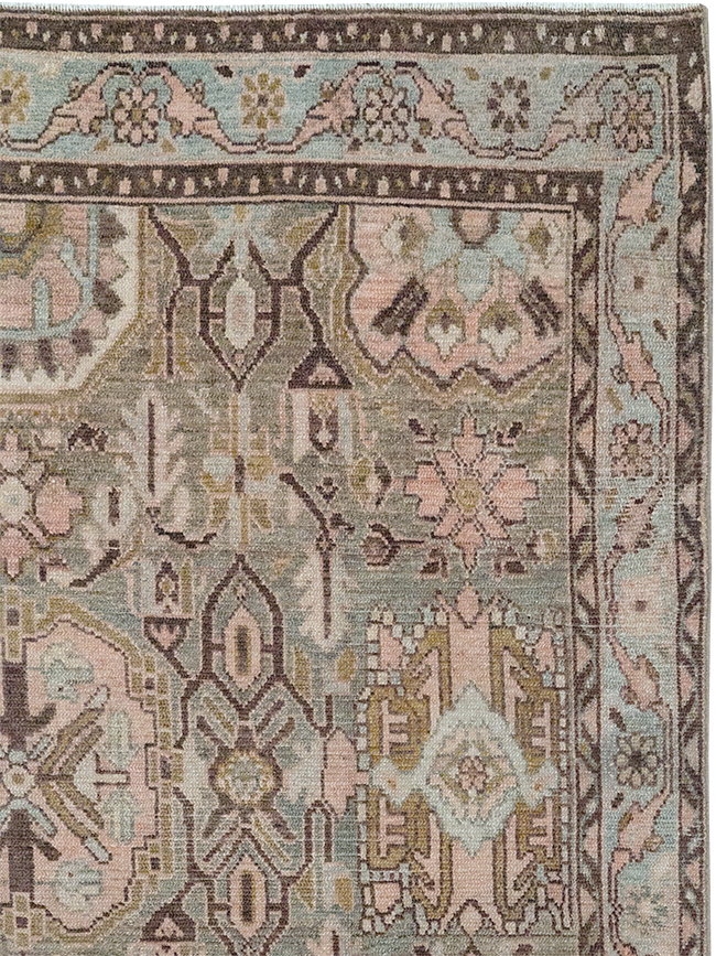 Vintage Persian Malayer Accent Rug, No.32733 - Gss
