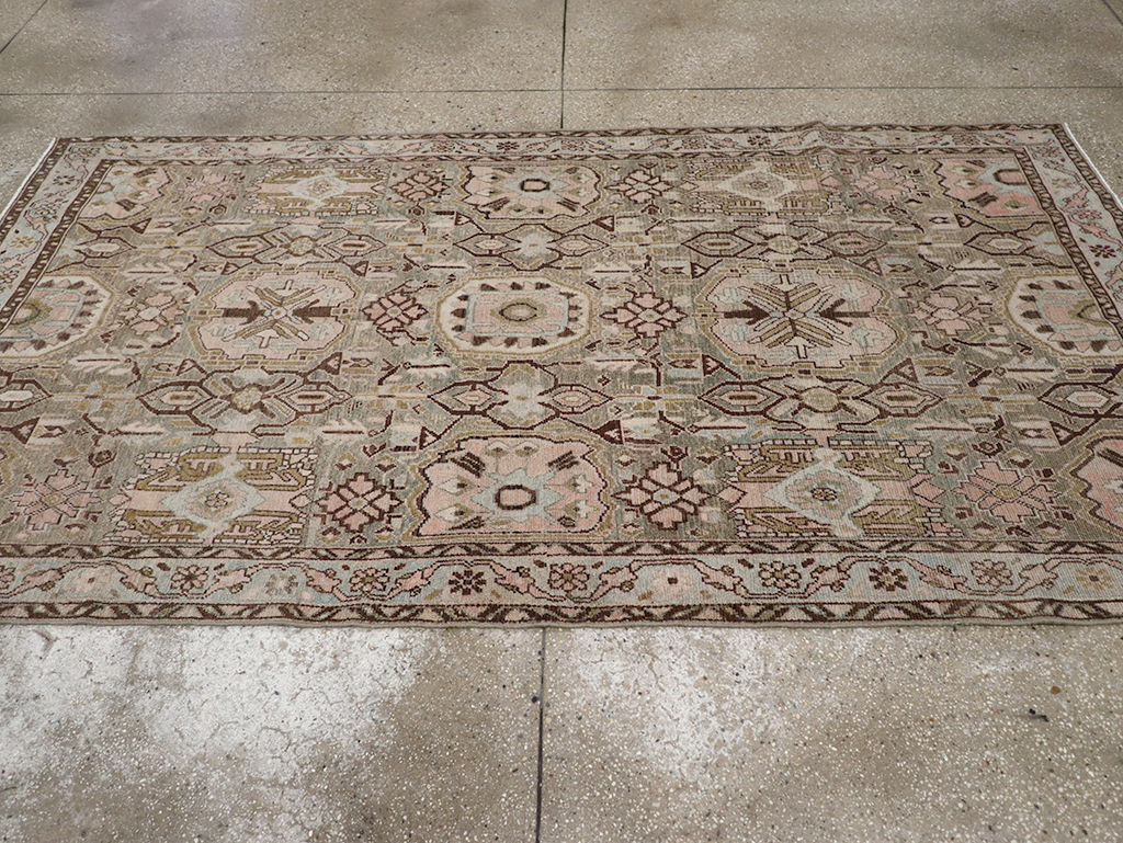 Vintage Persian Malayer Accent Rug, No.32733 - Gss