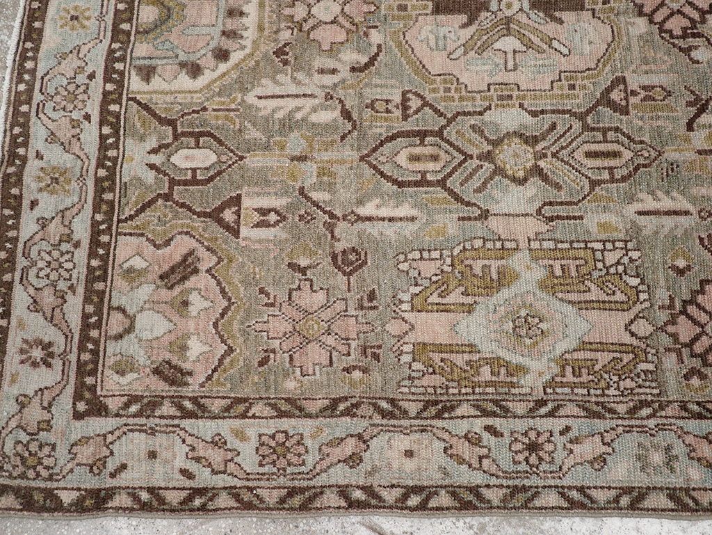 Vintage Persian Malayer Accent Rug, No.32733 - Gss