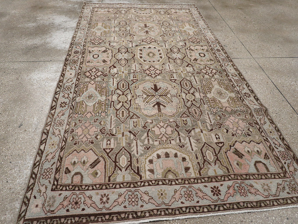 Vintage Persian Malayer Accent Rug, No.32733 - Gss