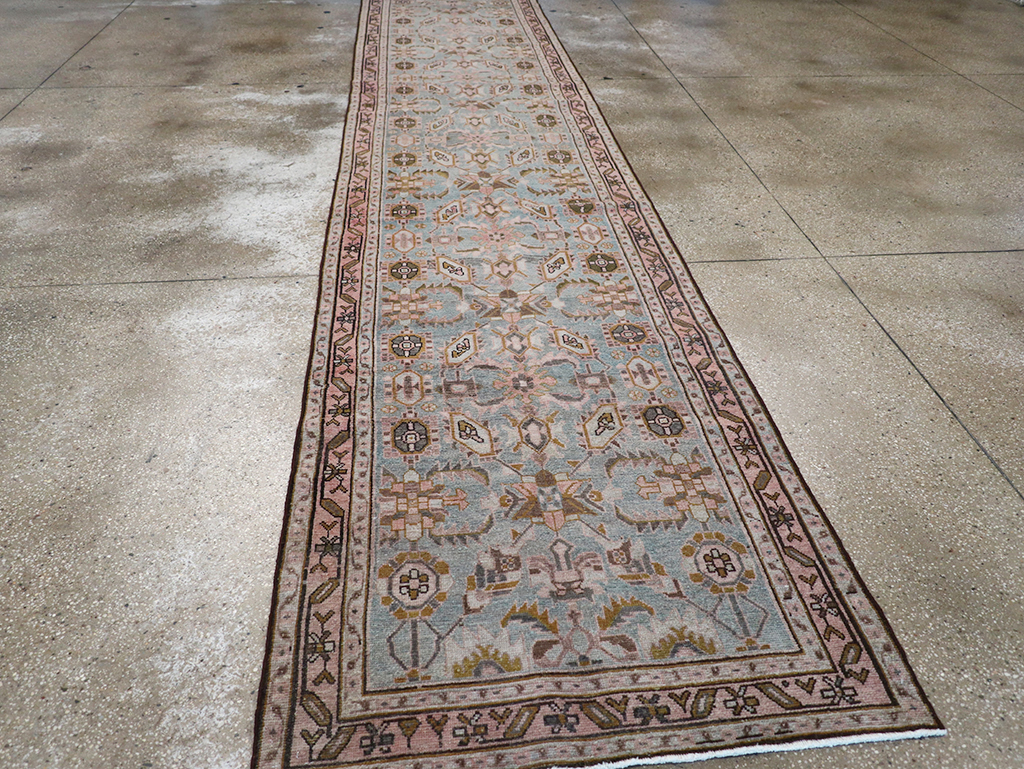 Vintage Persian Malayer Long Runner, No.32735 - Gss