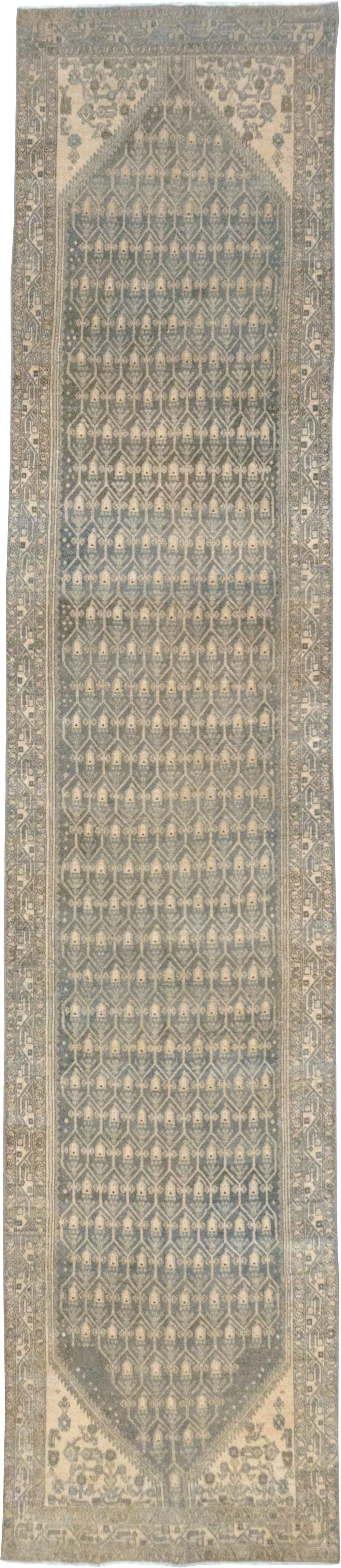 Vintage Persian Malayer Long Runner, No.32736 - Gss