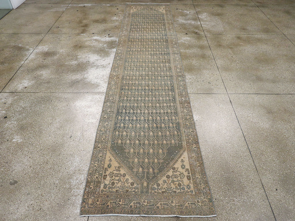 Vintage Persian Malayer Long Runner, No.32736 - Gss
