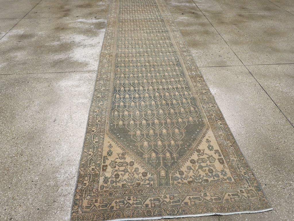 Vintage Persian Malayer Long Runner, No.32736 - Gss
