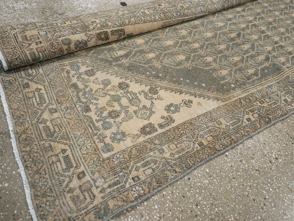 Vintage Persian Malayer Long Runner, No.32736 - Gss