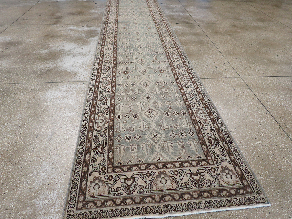 Vintage Persian Malayer Long Runner, No.32741 - Gss