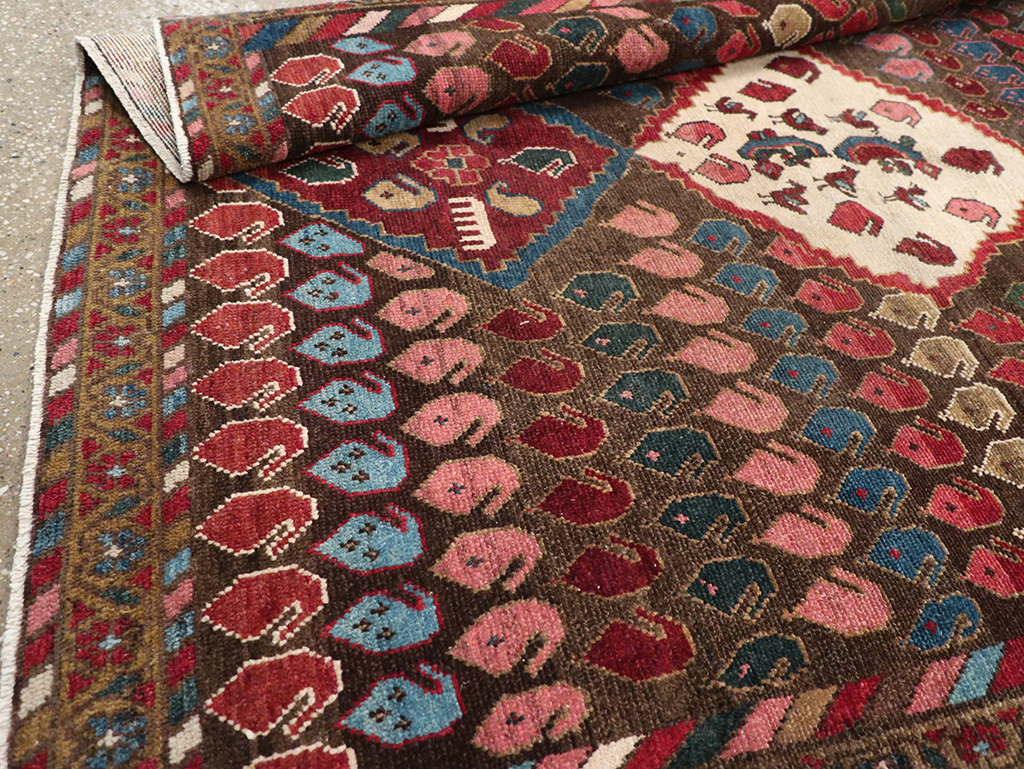 Vintage Persian Malayer Accent Rug, No.32749 - Gss
