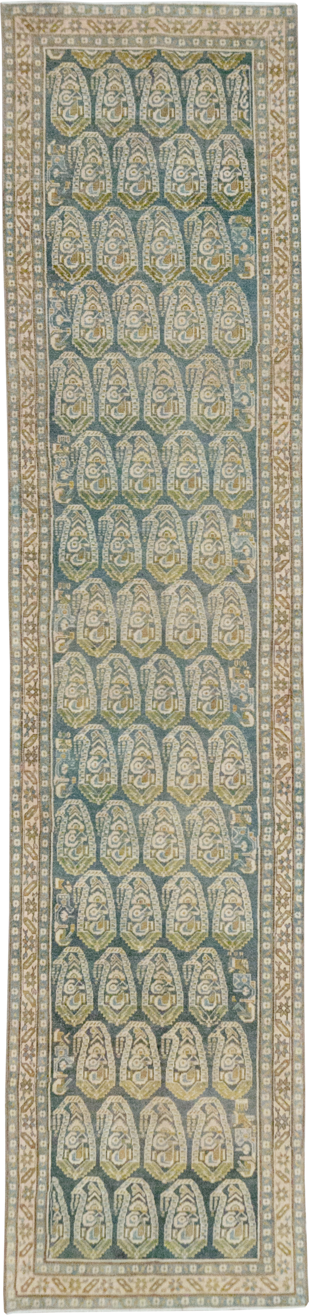 Vintage Persian Malayer Long Runner, No.32752 - Gss