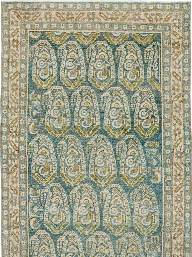 Vintage Persian Malayer Long Runner, No.32752 - Gss