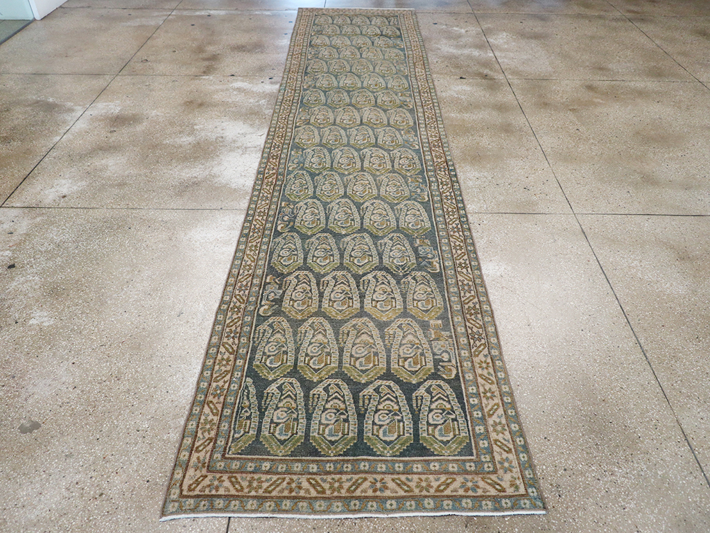 Vintage Persian Malayer Long Runner, No.32752 - Gss